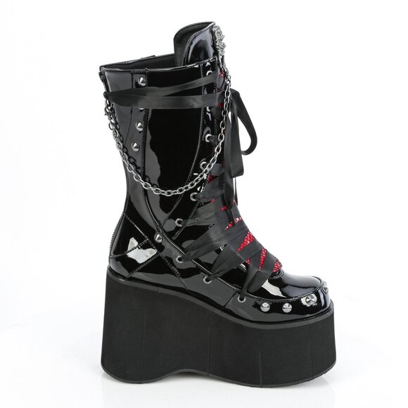 Platform Goth Corset Lace Up Boots - Picture 5 of 5
